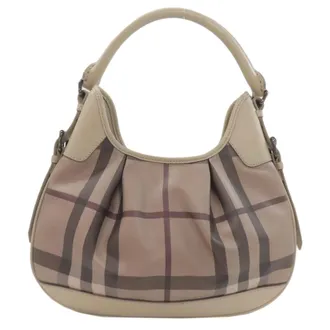 Burberry Gray Pvc Tote Bag (Pre-Owned)