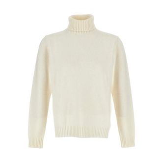 Zanone Turtlenecks, male, White, Size: 2XL Turtleneck Sweater
