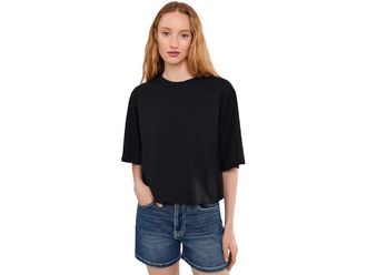 Sanctuary Belle T-Shirts Womens Clothing Black : LG (US 10-12), Cotton