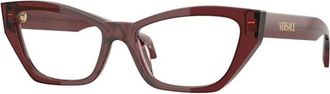 Versace Ve 3373U 5512 Brillen - Dames - Brillen - Rood - 54 MM - Accessoires