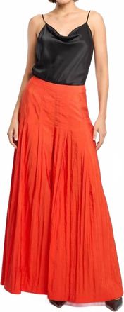 Cinq &agrave; Sept Jagger Pant In Red Tangerine