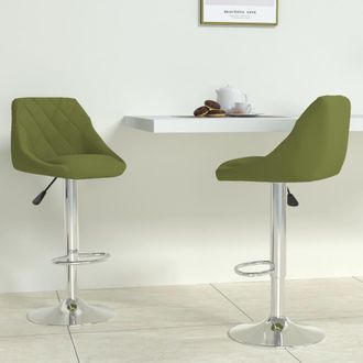 vidaXL Vidaxl - Taburete De Cocina 2 Unidades De Terciopelo Verde Claro