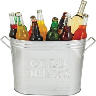 Twine Cold Beverages Galvanized Metal Beverage Tub in Silver at Nordstrom