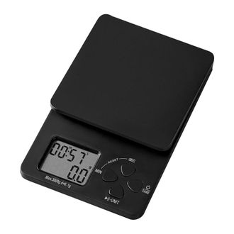 OEM Balanza Para Caf&eacute; Con Temporizador, 3 Kg/0,1 G, Balanza Para Alimentos - Negra