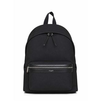 Saint Laurent Mochila City de lona - Bags - Hombre - Negro - ONE SIZE