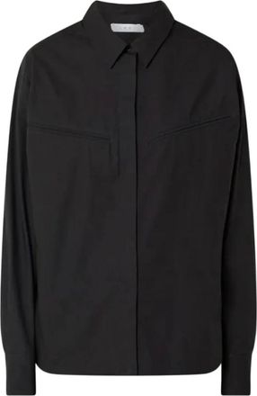 Iro Ossine Shirt - Dames - Overhemden - Zwart - XL - Katoen - Overhemden