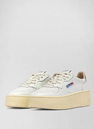 Autry leather platform low-top sneakers