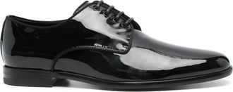 Dolce & Gabbana Womens Raffaello Black Leather Derby Shoes - Size EU 40