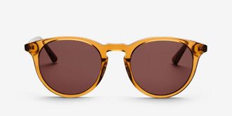 Messy Weekend DEPP Coffee Brown Mens Sunglasses Orange Size 49