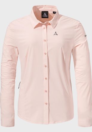 Sch&ouml;ffel Outdoorbluse SCH&Ouml;FFEL Hiking Blouse Style Dunajec WMS, Damen, Gr. 40, rosa (3205, rosa), Oberstoff: 85% Polyester 15% Elasthan, Basic, V-Ausschnitt, B