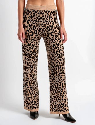 Kerisma Leopard Knit Pants In Multi
