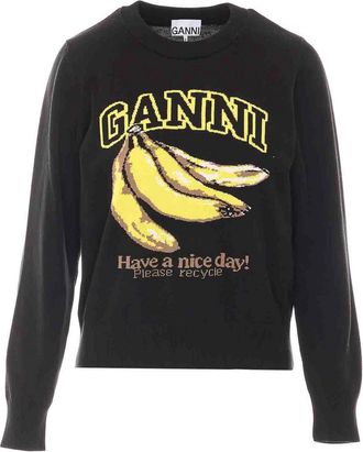 Ganni black sweater