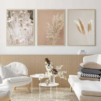 OEM Cuadro Ulisem, Lienzos Impresos, Plantas De Hierba De La Pampa, Paisaje Natural, Hierba Seca, Estilo Boho Moderno, P&oacute;ster Bot&aacute;nico, Galer&iacute;a De Fotos, 