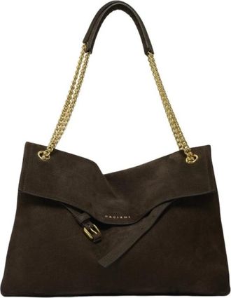 Orciani Venus Nabucco Midi - Dames - Schoudertassen - Bruin - ONE Size - Leer - Tassen