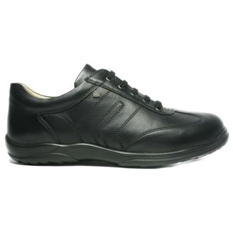 Finn Comfort Syracuse Leather Mens Lace Up Shoes - Black - Size:UK 11