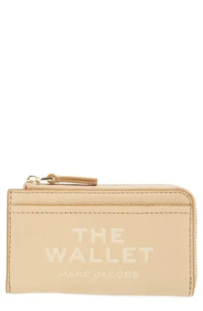 Marc Jacobs The Top Zip Multi Leather Wallet in Camel at Nordstrom