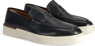 Desa Man Slip-On Loafers - Leather Upper and Lining, Breathable, Formal/Daily Use | Dark Blue - 41