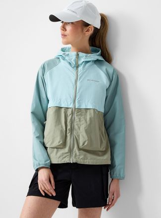 Columbia Womens Spire Valley colour-block stretch windbreaker jacket