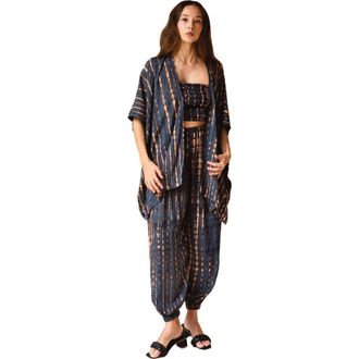 Pink Haley Angela Short Duster in Deep Sea Blue at Nordstrom