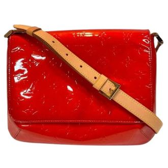Louis Vuitton Pre-owned Cross Body Bags, female, Red, Size: ONE SIZE Pre-owned Thompson Street Vernis Shoulder Bag