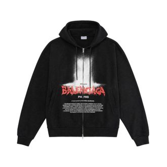 Balenciaga Heren, Sweatshirts & Hoodies, Veelkleurig, Maat: 2XL Zijde