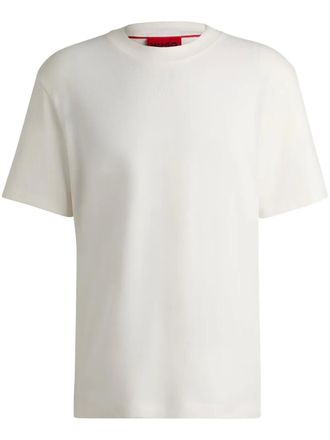 HUGO BOSS logo-appliqu&eacute; T-shirt - men - Cotton - S - White