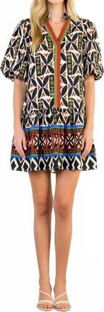 THML Clothing Imogen Mini Dress In Multicolor