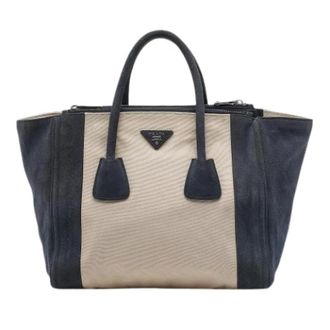 Prada Pre-owned Satchel - Dames - Vintage Shopper - Beige - ONE Size - Su&egrave;de - Vintage