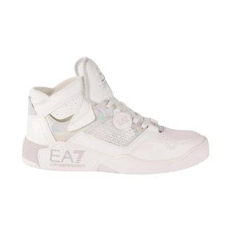 Emporio Armani Sportieve Sneakers - Heren - Sneakers - Wit - 41 1/2 EU - Leer - Schoenen