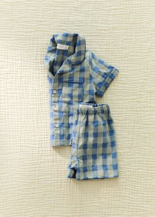 Mango Pigiama due pezzi bimbo/a quadri colorati verde pastello - Home - 3-4 anni - MANGO HOME