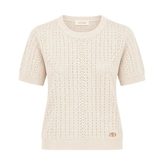 Yes-Zee Maglia Girocollo - - Knitwear - Donna - Beige - XS