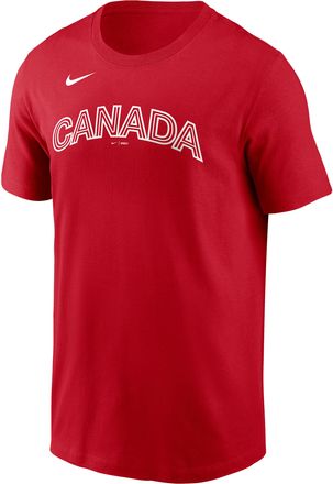 Nike Josh Naylor Canada National Baseball Team 2026 World Baseball Classic Nike Mens T-Shirt in Red | N19962QW3A-670