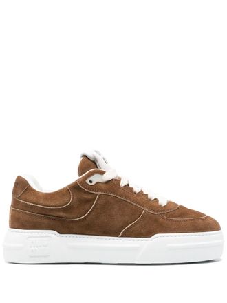Miu Miu Sneakers in pelle scamosciata - Marrone