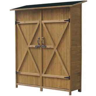 Habitat et Jardin Habitat Et Jardin - Caseta Cobertizo Para Jard&iacute;n espacio - 140 X 49 X 162 Cm - Marron