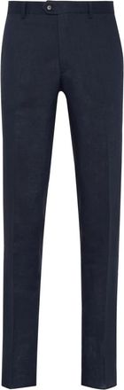 Billionaire Boys Club Linnen Broek Tailored Fit - Heren - Slim Fit Broeken - Blauw - S - Linnen - Broeken
