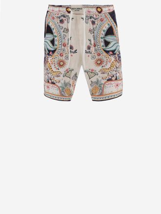 Just Cavalli short van viscose met print