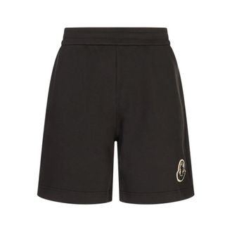 Moncler Jersey Shorts - male - Moncler - Casual Shorts - Black - L - Shorts