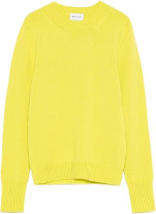 Scaglione round-neck merino sweater - women - Merino - S - Yellow