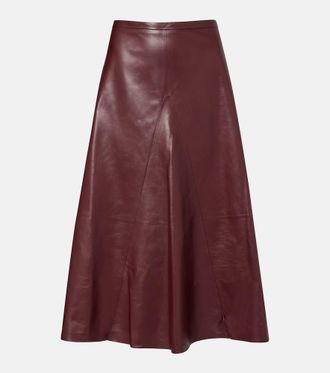 FFORME Leather midi skirt