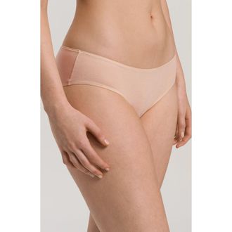 Hanro Ultralight High Cut Briefs in Beige at Nordstrom, Size Medium