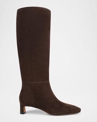Vince Harlan Suede Knee-High Boots