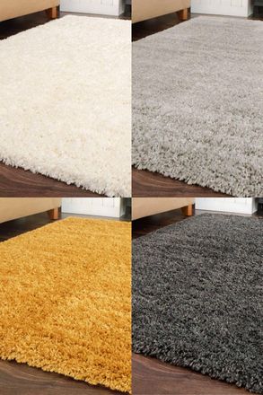 Kukoon Extra Large Fluffy Shaggy Soft Living Room Cosy Fireside Area Rugs 240cm x 330cm in Pale Pink | Size: 240 cm x 330 cm
