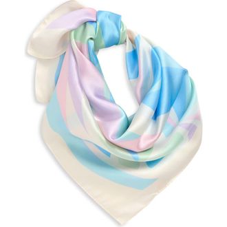 Frasier Sterling Tide Pool Square Scarf in Blue at Nordstrom
