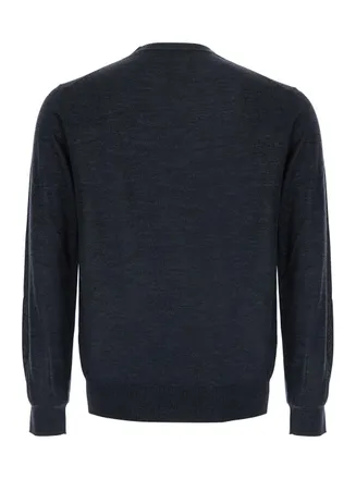 KANGRA Extrafine Merino Wool Crew Neck Sweater - Gray