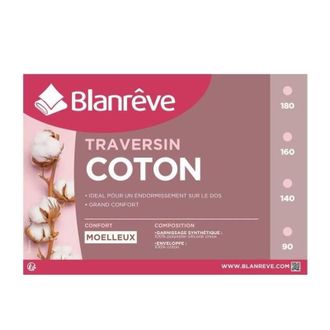 Les Tendances Les Tendances - Blanreve Almohada Larga De Algod&oacute;n - 140 Cm - Blanco