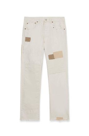 Fortela White Vintage Denim Pants in Beige at Nordstrom, Size 24 33 Eu