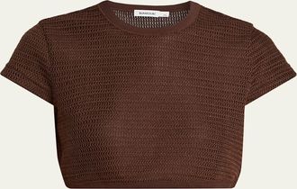 SIMKHAI Lidie Knit Crop Top