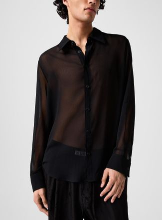 LGN Louis Gabriel Nouchi Mens Flowy see-through shirt