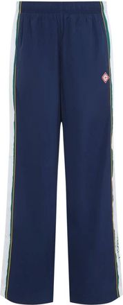 Casablanca Track Pants - Heren - Wijde Broeken - Blauw - M - Polyester - Broeken