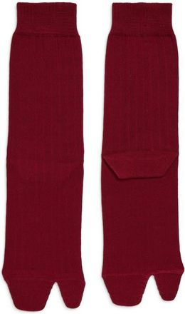 Maison Margiela Tabi Socks in Burgundy at Nordstrom, Size Medium